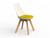 LUNA WHITE CHAIR - OAK/BUTTERCUP YELLOW