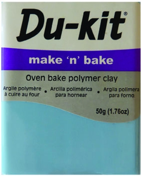 DU-KIT MAKE N BAKE POLYMER CLAY, 50GM (LIGHT BLUE)