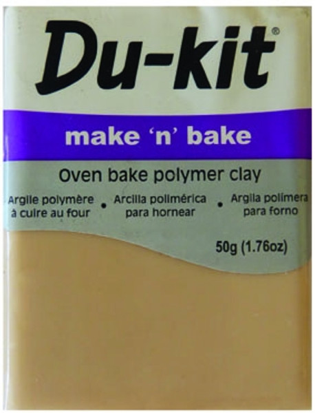 DU-KIT MAKE N BAKE POLYMER CLAY, 250GM (FLESH)