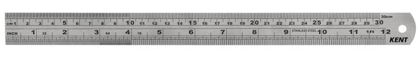 STEEL RULER 30CM