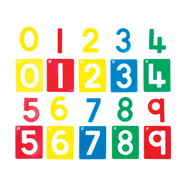 NUMBERS STENCIL SET OF 10