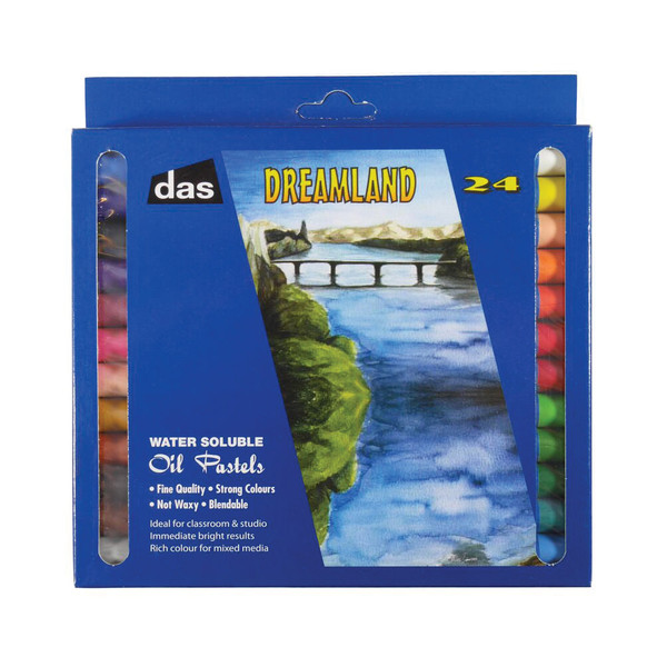 DREAMLAND WATER SOLUBLE OIL PASTELS, PKT 24