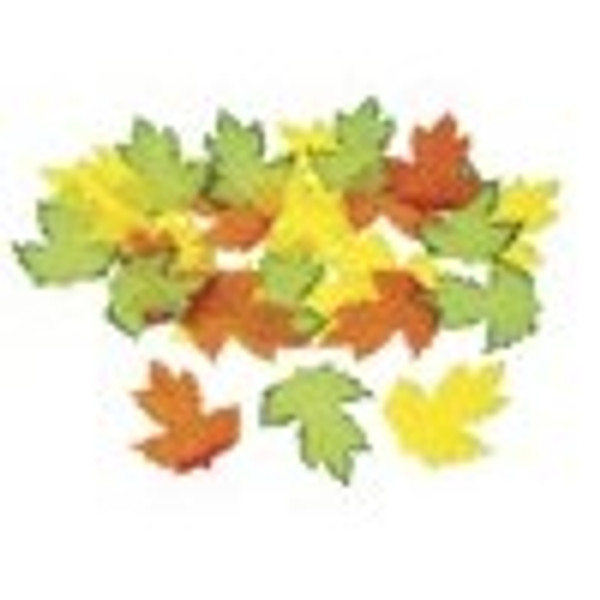 FALL COLOURS FABRIC LEAVES