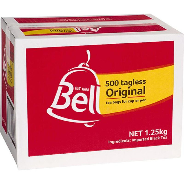 BELL CLASSIC TEA BAGS TAGLESS, BOX 500