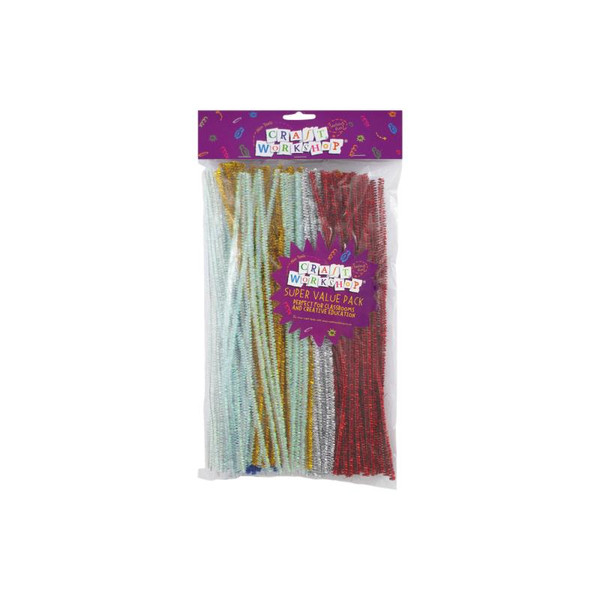 GLITTER PIPE CLEANERS, PKT 200