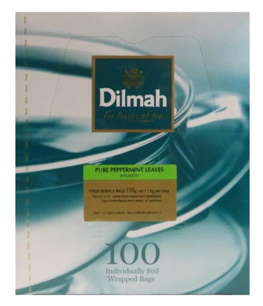 DILMAH TEABAGS PEPPERMINT, BOX 100