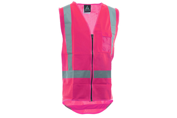 HI VIZ PINK VEST - LARGE