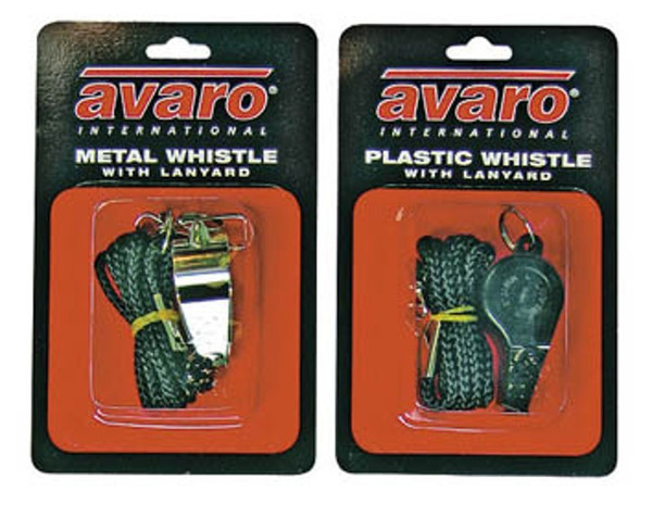 PLASTIC WHISTLE & LANYARD