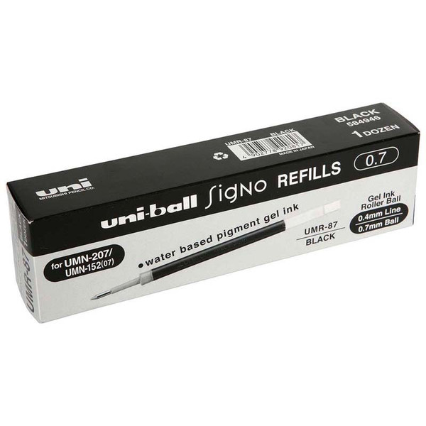 UNIBALL SIGNO REFILL BLACK EACH