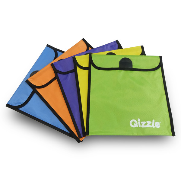 QIZZLE LARGE HOMEWORK BOOK BAG 34 X 36CM