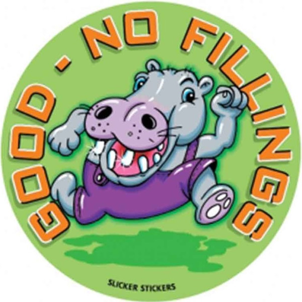 GOOD NO FILLINGS STICKERS PKT 50