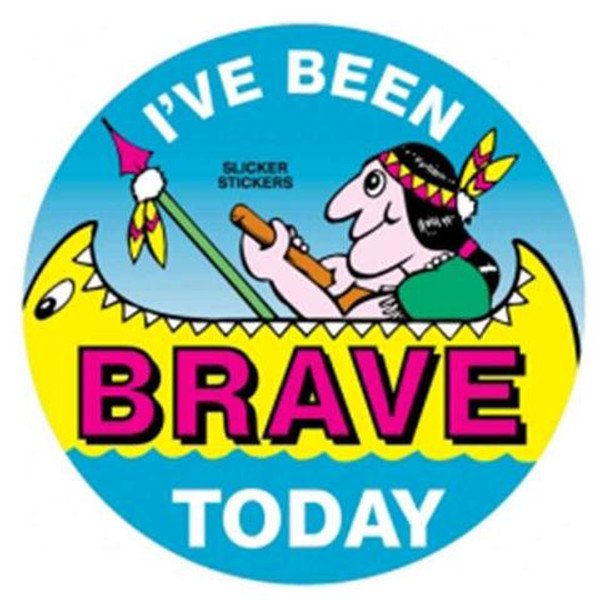 IVE BEEN BRAVE TODAY INDIAN STICKERS