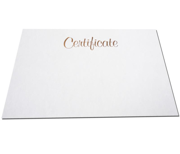 A4 CERTIFICATE WITH GOLD FOIL-LANDSCAPE