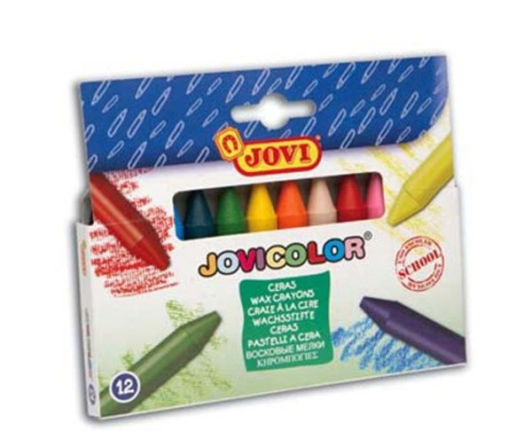 JOVI WAX CRAYONS, PKT 12