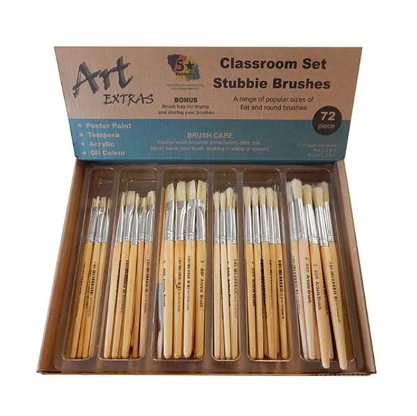 STUBBY BRUSH CLASSPACK OF 72