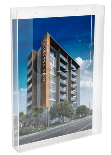 A3 BROCHURE HOLDER PORTRAIT WALL-MOUNTED