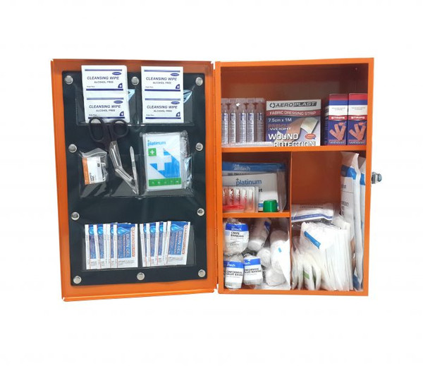 PLATINUM JUMBO FIRST AID KIT & METAL CABINET PLATINUM JUMBO FIRST AID KIT & METAL CABINET