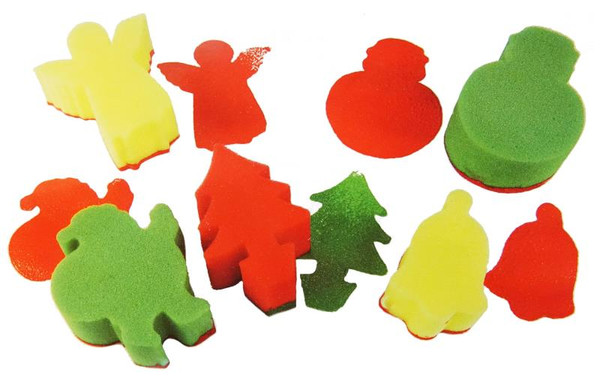 SPONGE PAINTING SET, CHRISTMAS