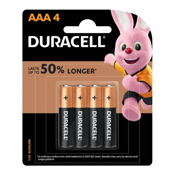 DURACELL ALKALINE AAA BATTERY PACK 4