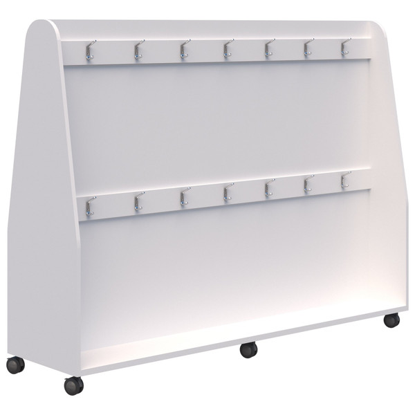 AKO SENIOR MOBILE BAG RACK - SILVER