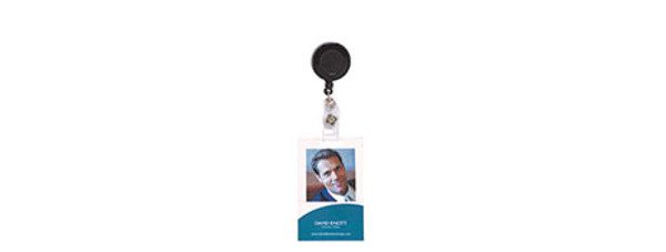 REXEL ID RETRACTABLE CARD HOLDER