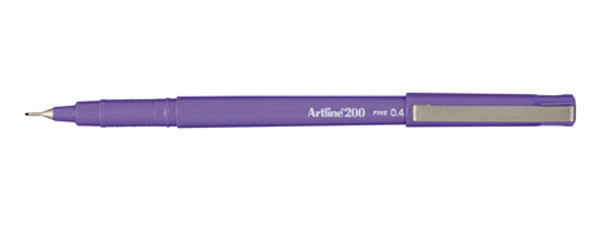 ARTLINE 200 BRIGHT FINELINER PEN 0.4MM BRIGHT PURPLE