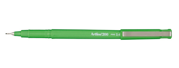 ARTLINE 200 BRIGHT FINELINER PEN 0.4MM BRIGHT GREEN