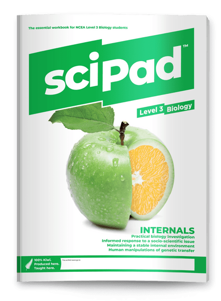 SCIPAD LEVEL 3 BIOLOGY INTERNALS WORKBOOK 9780992250690