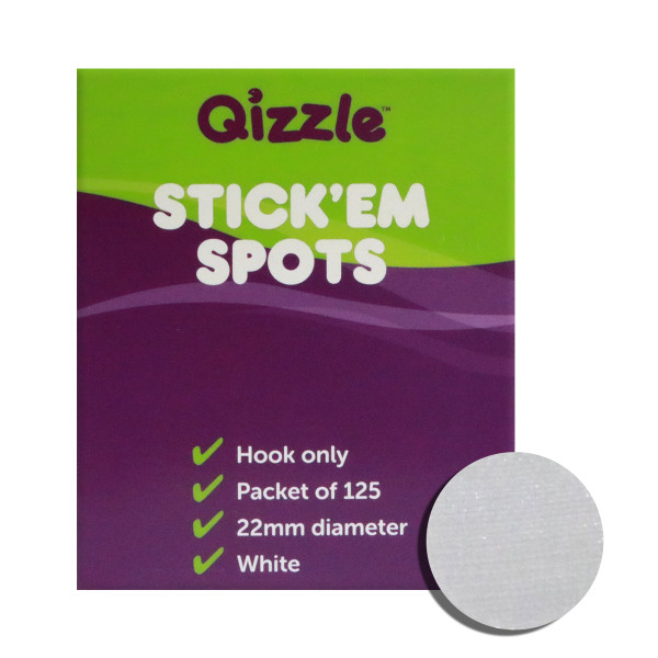 QIZZLE STICK EM SPOTS (HOOK ONLY), PKT 125