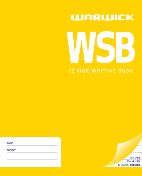 WARWICK SENIOR WRITING BOOK