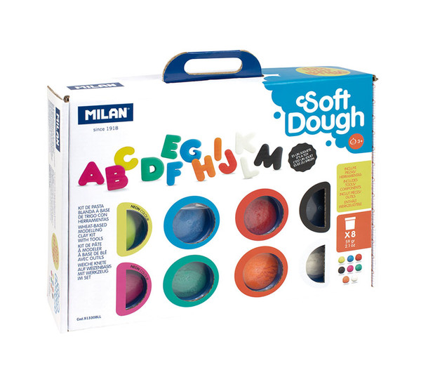MILAN SOFT DOUGH LOTS OF LETTERS PLAY KIT