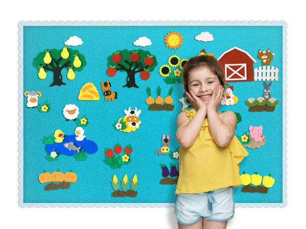 CARPETINO WONDERWALL 100 X 70CM, FARM SET