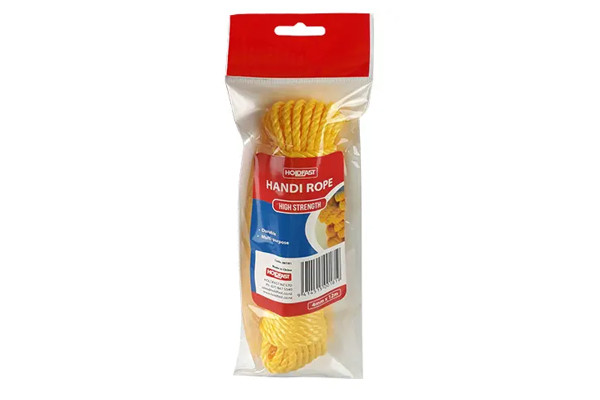 HOLDFAST HANDI ROPE 6MM X 12M YELLOW
