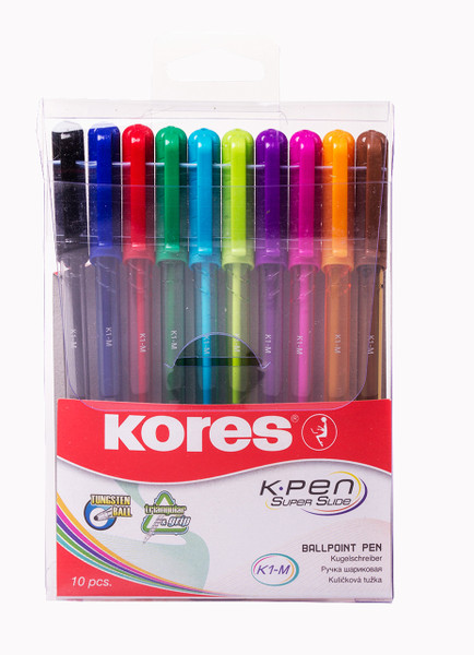 KORES SUPER SLIDE PEN SET OF 10