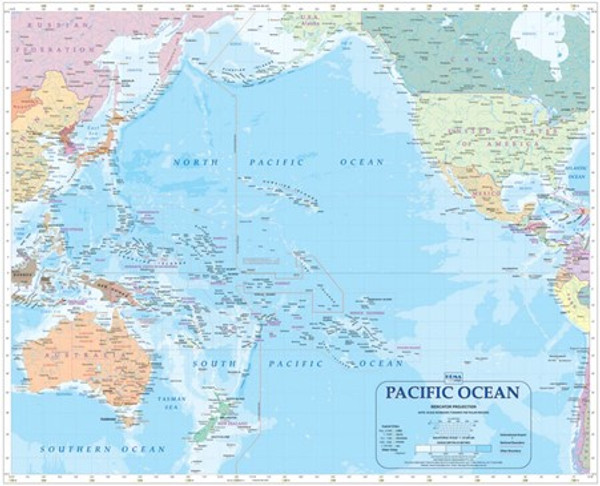 NEW WORLD POLITICAL PACIFIC CENTRED WALL MAP 1000 X 650MM LAMINATED NEW WORLD POLITICAL PACIFIC CENTRED WALL MAP 1000 X 650MM LAMINATED