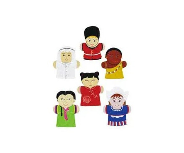 MULTICULTURAL HAND PUPPETS SET A