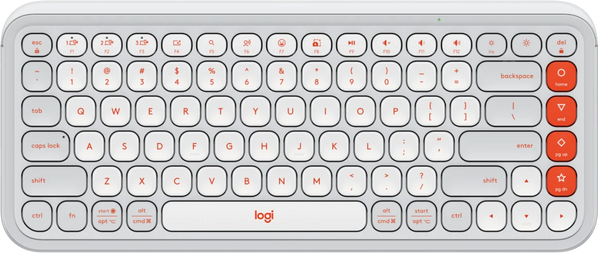 LOGITECH POP ICON KEYS WIRELESS KEYBOARD - OFF WHITE
