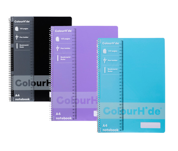COLOURHIDE NOTEBOOK A4 120PG COLOURHIDE NOTEBOOK A4 120PG