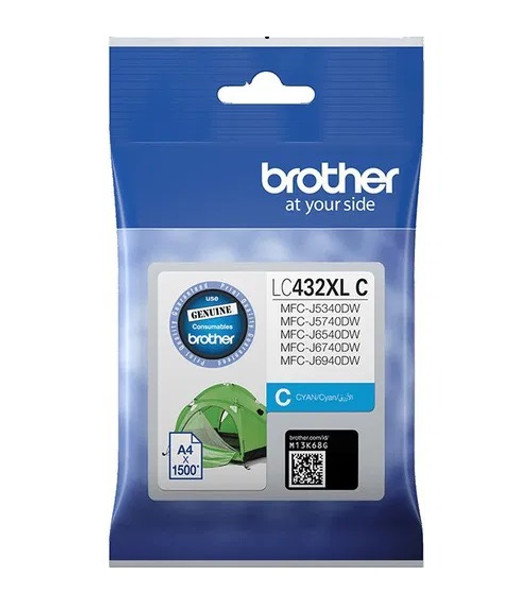 BROTHER LC432 XL INK CART HIGH YIELD  - CYAN