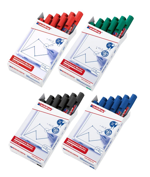 *BOX 10* EDDING 360 WHITEBOARD MARKER BULLET TIP