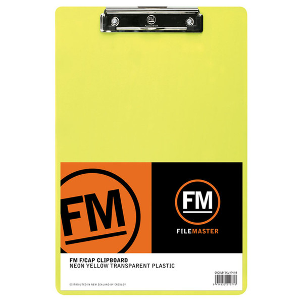 PLASTIC CLIPBOARD FOOLSCAP