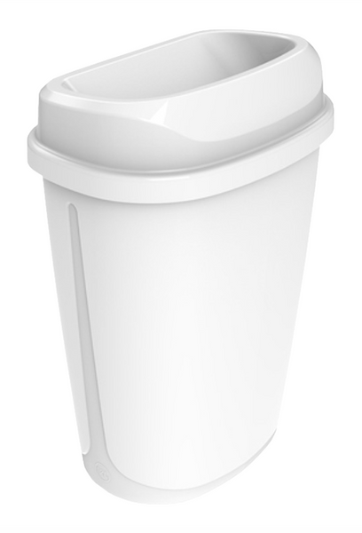 WASTE PAPER BIN AND LID 12L (FLOOR OR WALL MOUNTED)