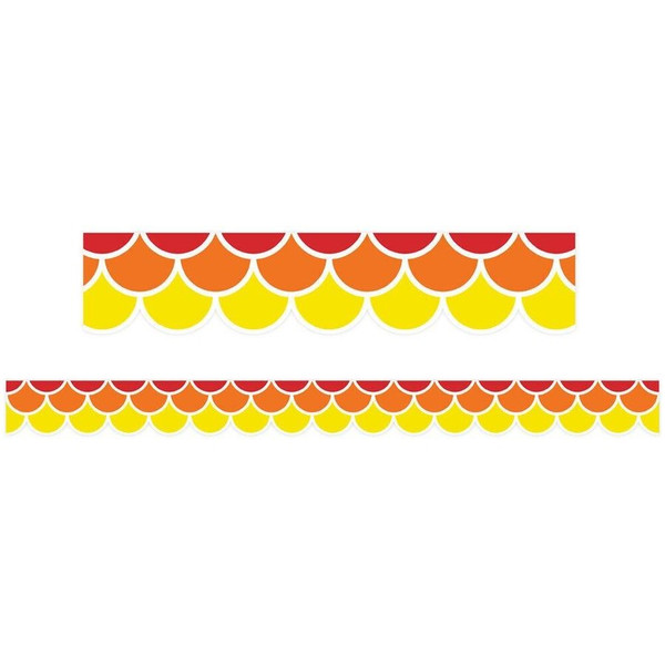 WARM TONES SCALLOPS BORDER PKT 12
