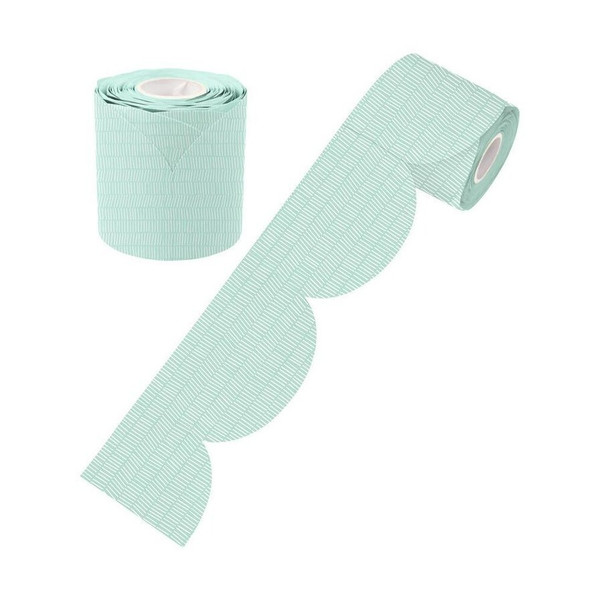 MINT PATTERNED ROLLED SCALLOPED BORDER 15.2M