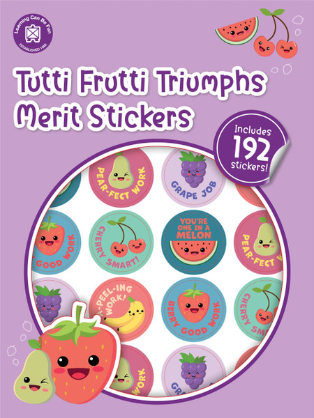 TUTTI-FRUITTI TRIUMPHS MERIT STICKERS PKT 192
