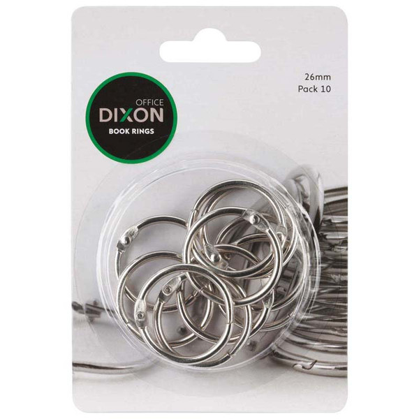 BOOK RINGS 26MM, PKT 10