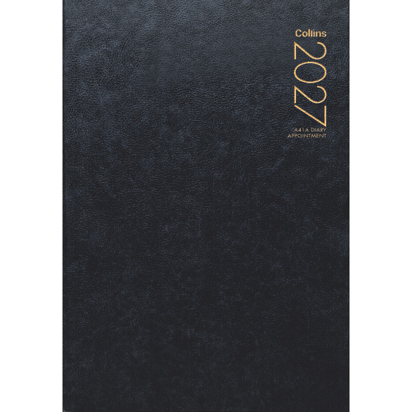 2027 COLLINS A41A APPOINTMENT DIARY, BLACK
