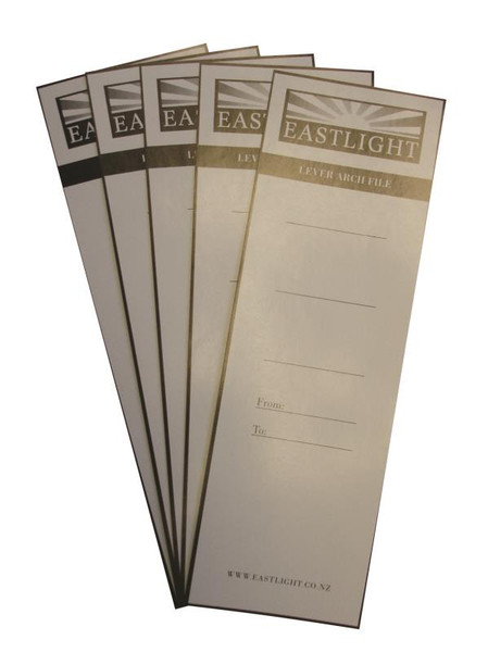 LEVER ARCH SPINE LABELS PKT 10