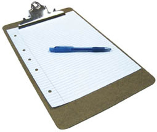 HARDBOARD CLIPBOARD, FOOLSCAP