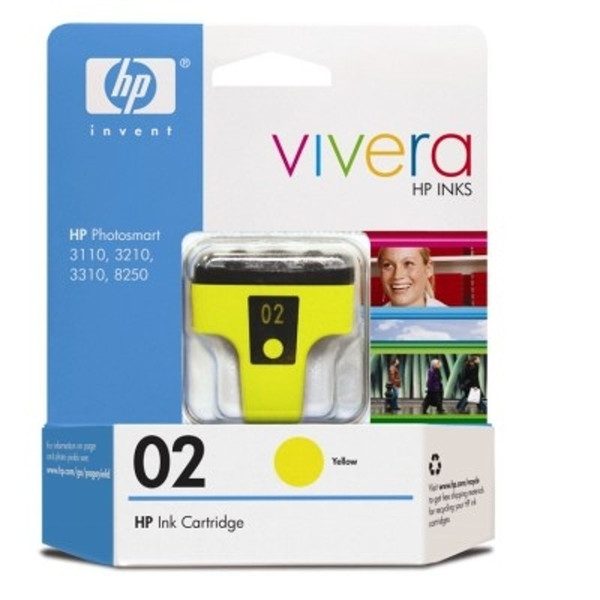 HP02 ORIGINAL YELLOW INKJET CARTRIDGE C8773WA